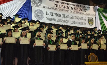 Ciencias Económicas filial Caacupé celebró su ceremonia de colación