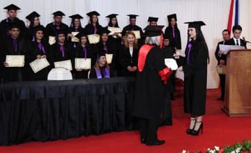 Facultad de Enfermería y Obstetricia – Filial San Estanislao realiza ceremonia de colación