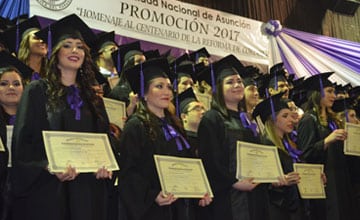 Reciben sus títulos 197 nuevos profesionales de la salud egresados de la UNA