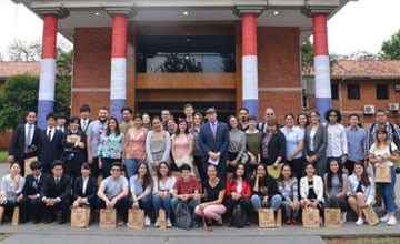 Autoridades de la UNA se reunieron con estudiantes extranjeros