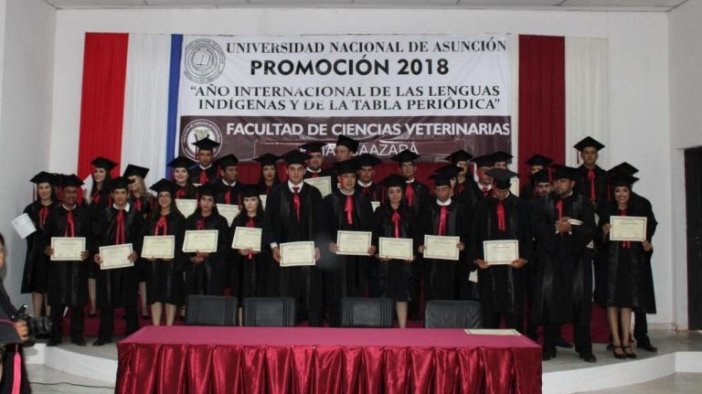 Profesionales en Ciencias Veterinarias se gradúan de la FCV-UNA filial Caazapá