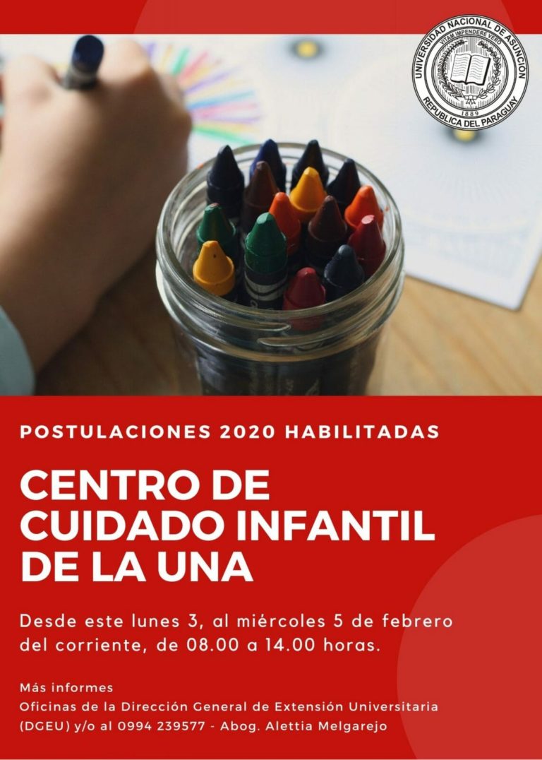 Abren postulaciones para el Centro de Cuidado Infantil de la UNA