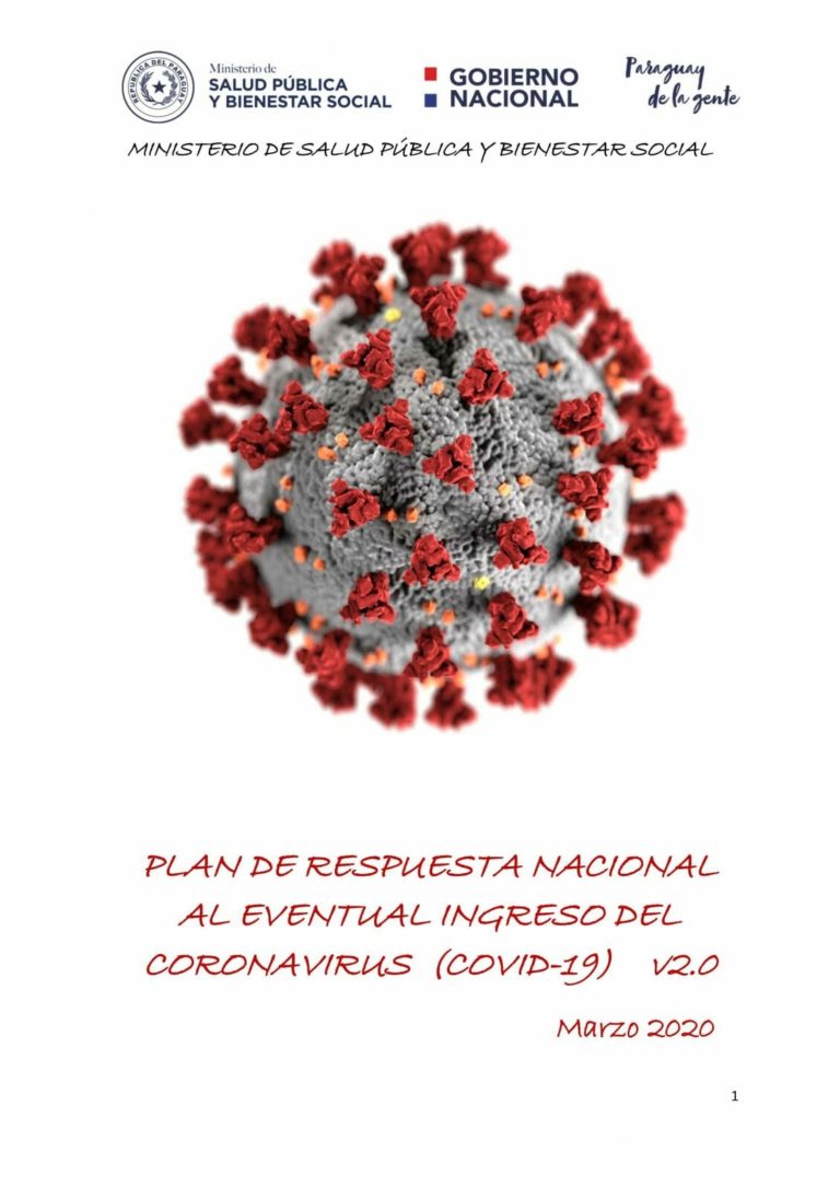 PLAN DE RESPUESTA NACIONAL AL EVENTUAL INGRESO DEL CORONAVIRUS  – MSPyBS