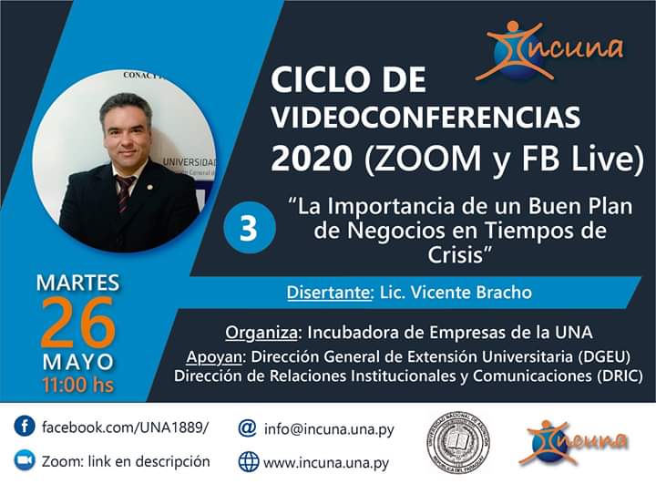 Continúa Ciclo de Videoconferencias de INCUNA