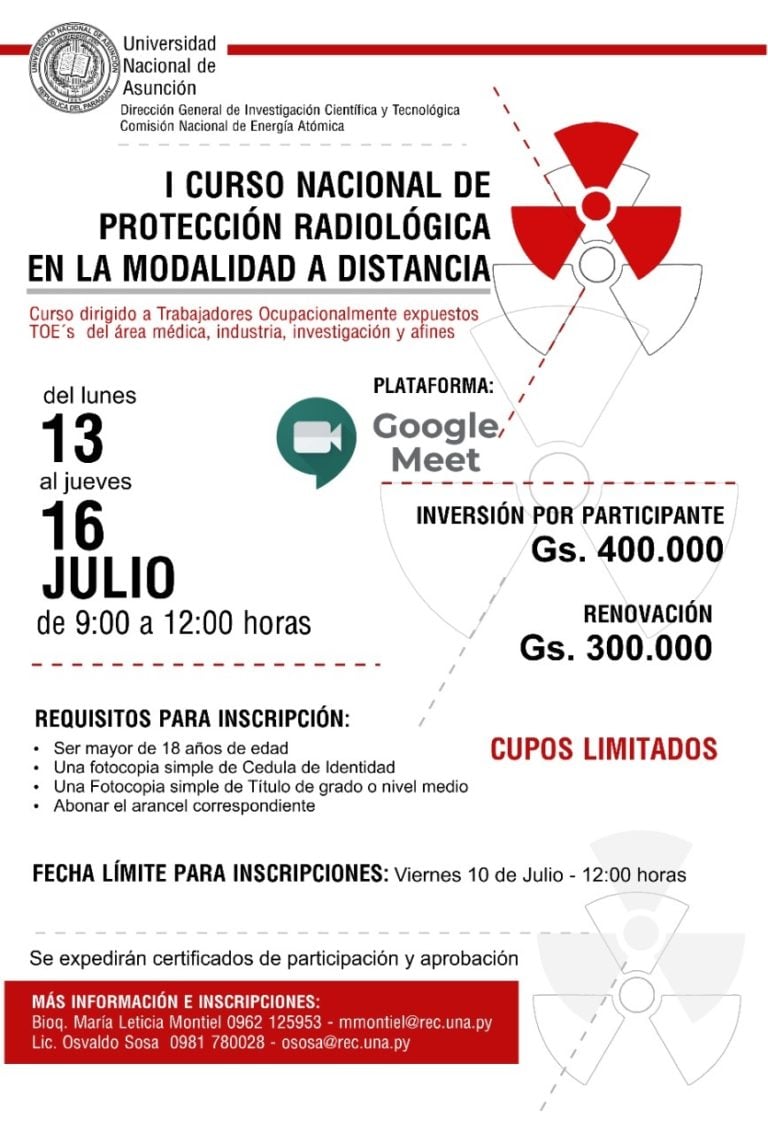 La UNA promueve curso de Protección Radiológica