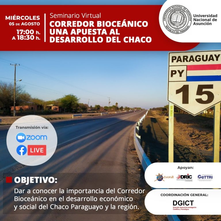 UNA reunirá a expertos nacionales en Seminario Virtual sobre Corredor Bioceánico