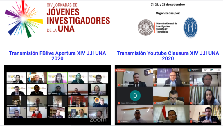 Exitosa primera edición virtual de las Jornadas de Jóvenes Investigadores de la UNA