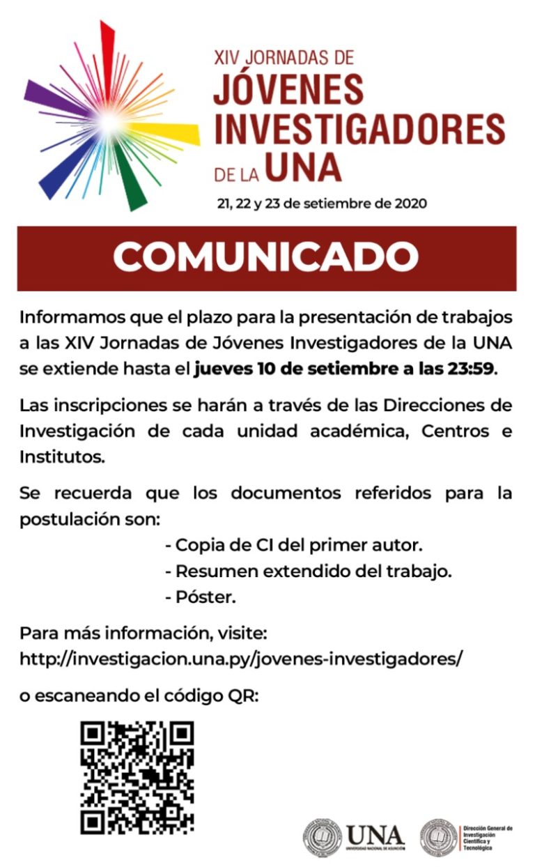 Jóvenes Investigadores: extienden plazo para presentación de trabajos