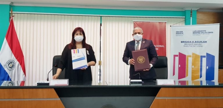 UNA y Rotary firman convenio en favor de la ciencia y la tecnología