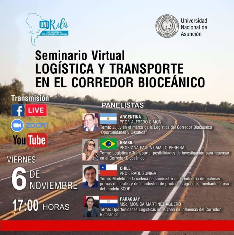 Corredor Bioceánico: expertos hablarán sobre oportunidades y desafíos