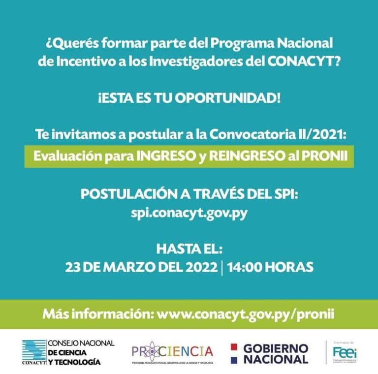 CONACYT lanza convocatoria para ingreso y reingreso de investigadores al PRONII, dirigida a investigadores que aspiran a ingresar