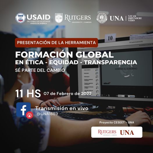 Presentación de la Herramienta “FORMACIÓN GLOBAL EN ÉTICA, EQUIDAD Y TRANSPARENCIA”