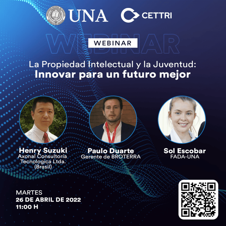 Webinar «La Propiedad Intelectual y la Juventud: innovar para un futuro mejor»