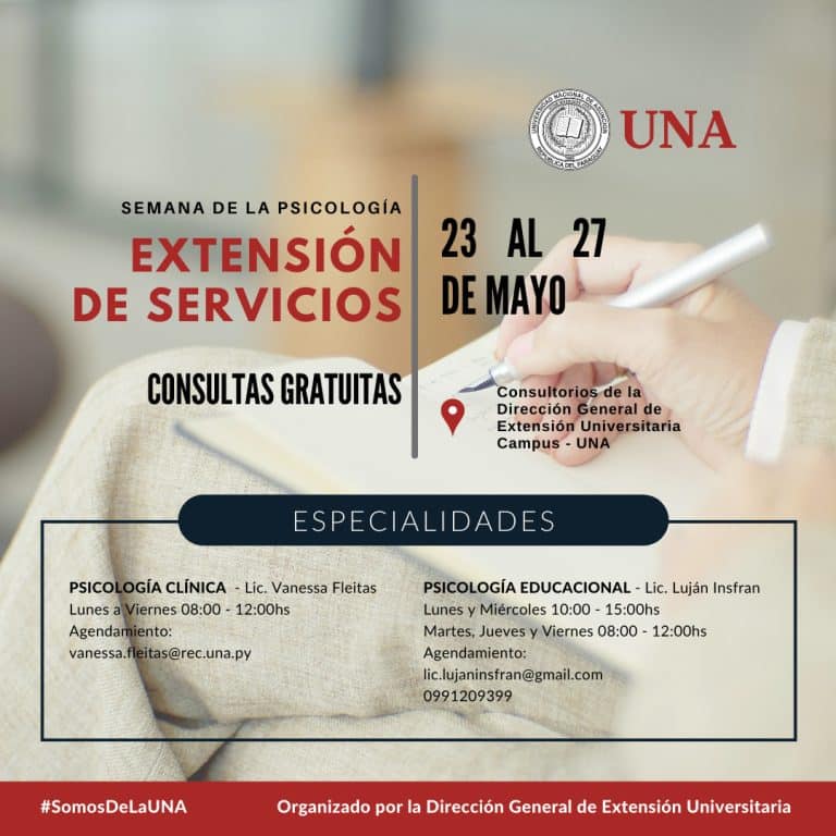 Semana de la Psicología – Consultas Gratuitas – Extensión de Servicios