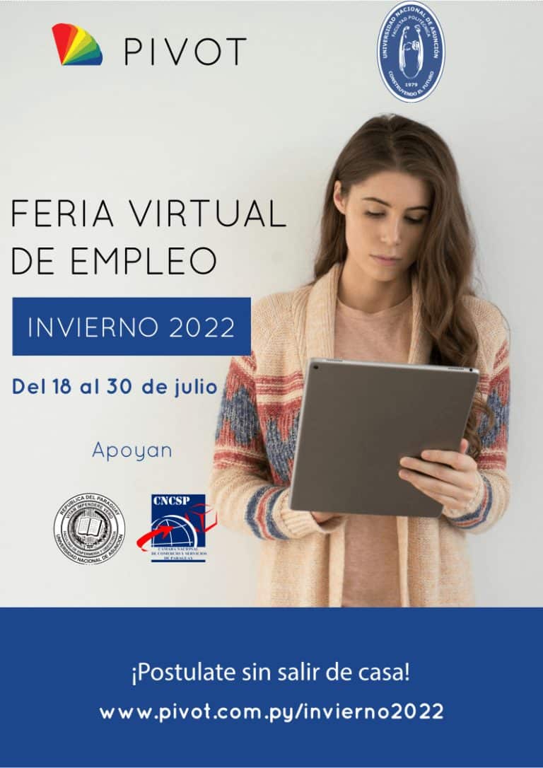 FP-UNA y PIVOT invitan a personas y empresas a próxima Feria Virtual de Empleo￼