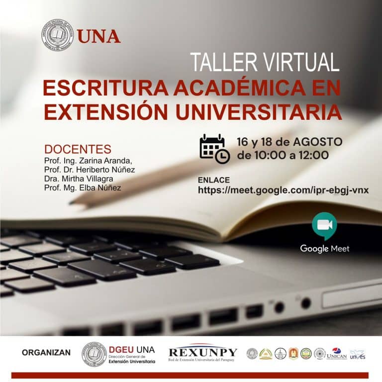 Taller Virtual “Escritura académica en Extensión Universitaria”