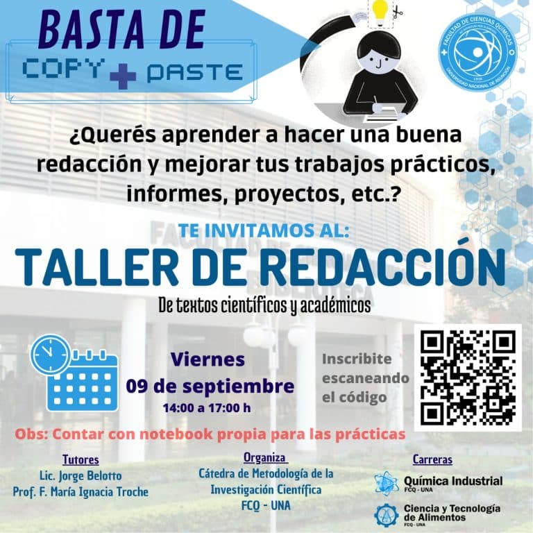 TALLER DE REDACCIÓN CIENTÍFICA