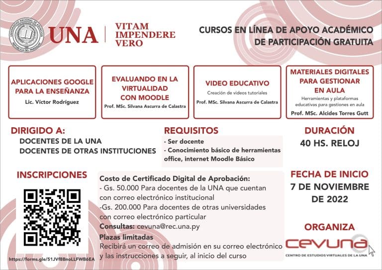 Cursos de actualizaciones en herramientas virtuales – CEVUNA