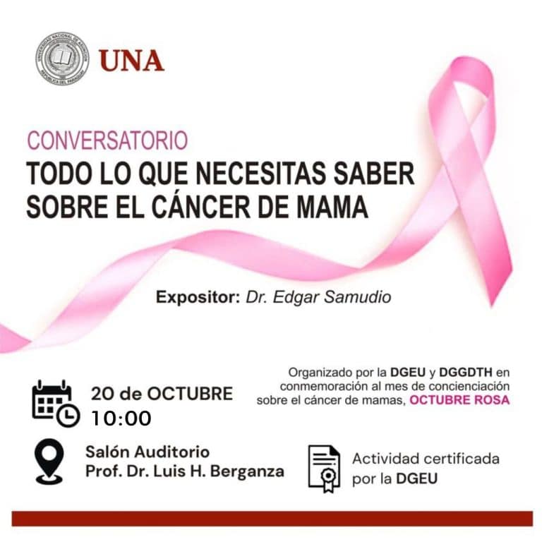Conversatorio “Todo lo que necesitas saber sobre el cáncer de mama”