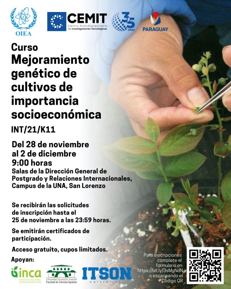CURSO: Mejoramiento genético de cultivos de importancia socioeconómica