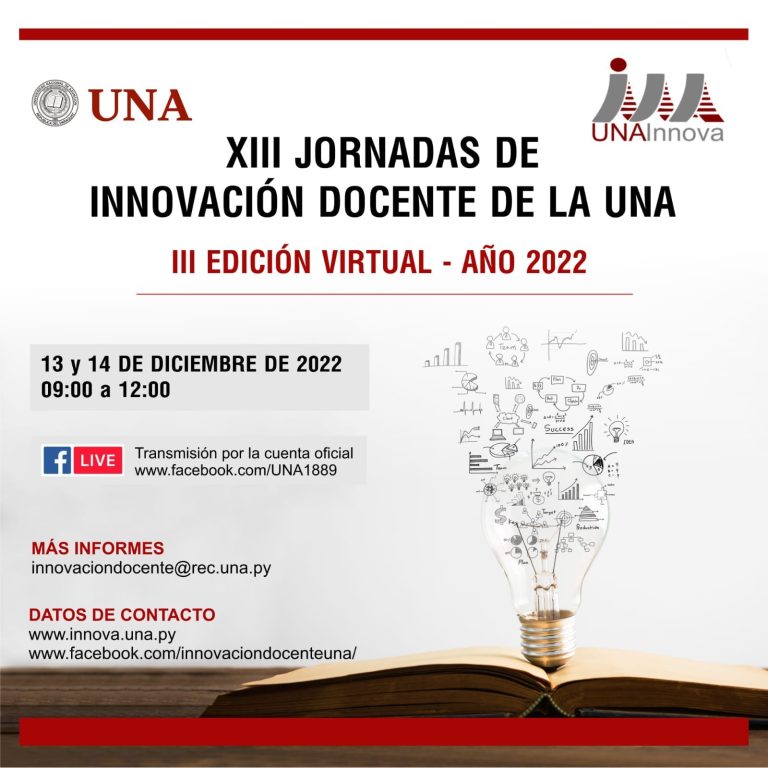 XIII JORNADAS DE INNOVACIÓN DOCENTE DE LA UNA