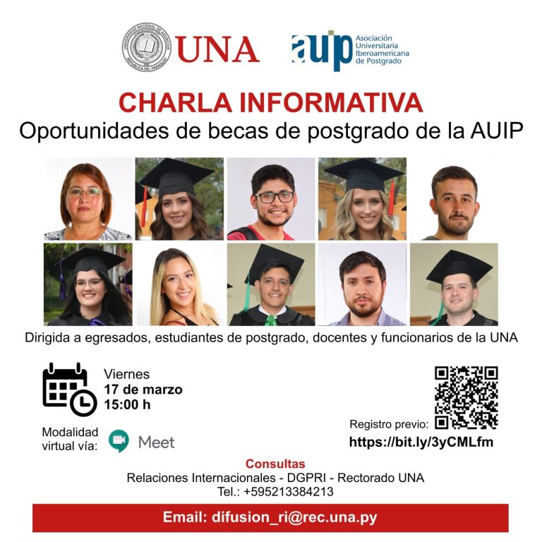 Charla Informativa sobre oportunidades de becas – AUIP