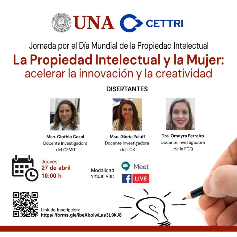 «Jornada por el Día Mundial de la Propiedad Intelectual: acelerar la innovación y la creatividad»
