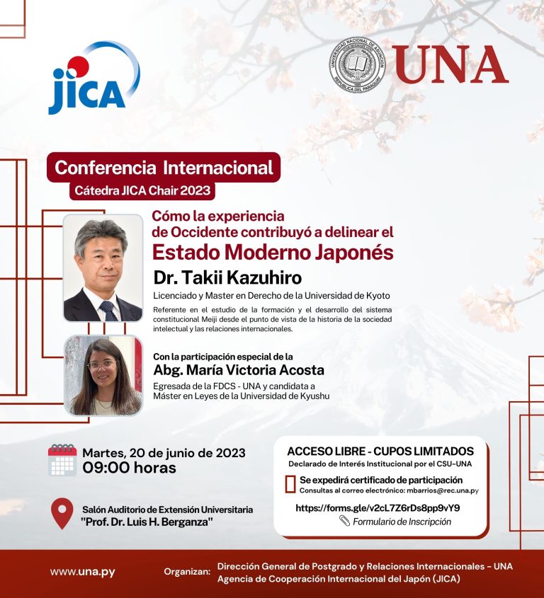 Conferencia Internacional «Cómo la experiencia de Occidente contribuyó a delinear el Estado Moderno Japonés»