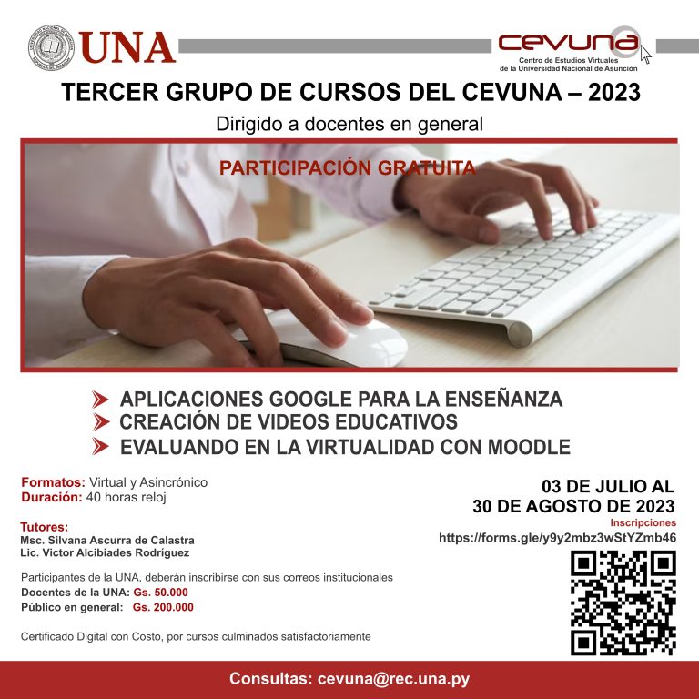 Cursos de participación gratuita CEVUNA – convocatoria julio/agosto 2023