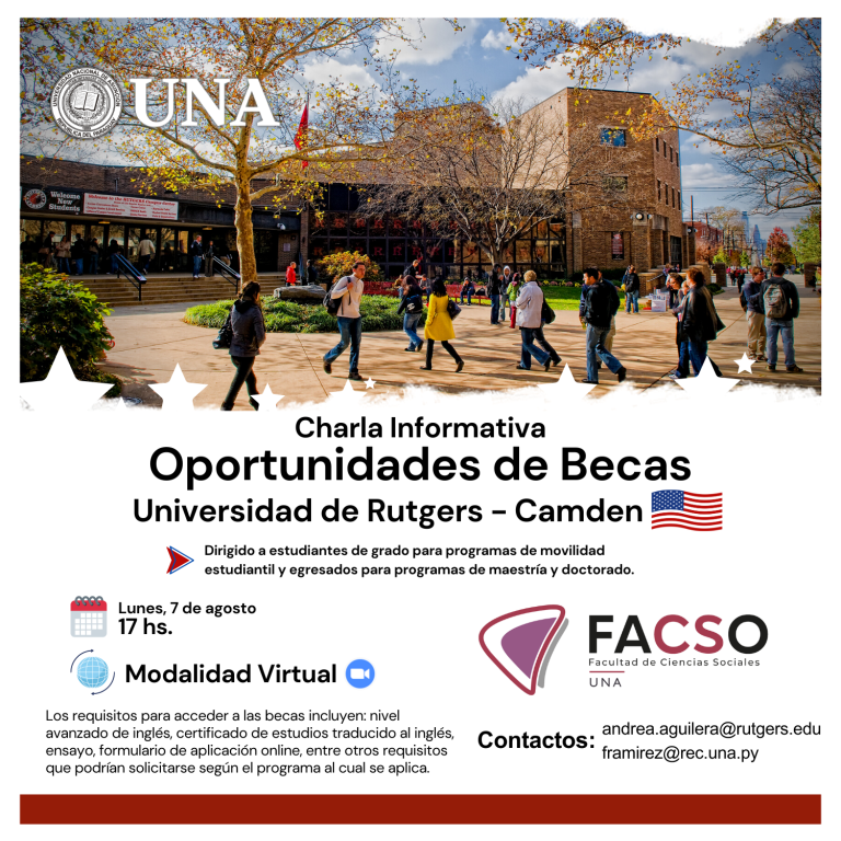 Oportunidades de Estudio – Rutgers-Camden FACSO-UNA 2