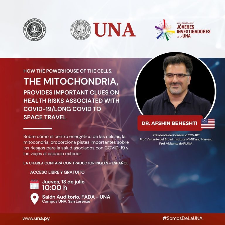 Charla «Sobre cómo la mitocondria proporciona pistas importantes sobre los riesgos para la salud asociados con COVID-19 y los viajes al espacio exterior»