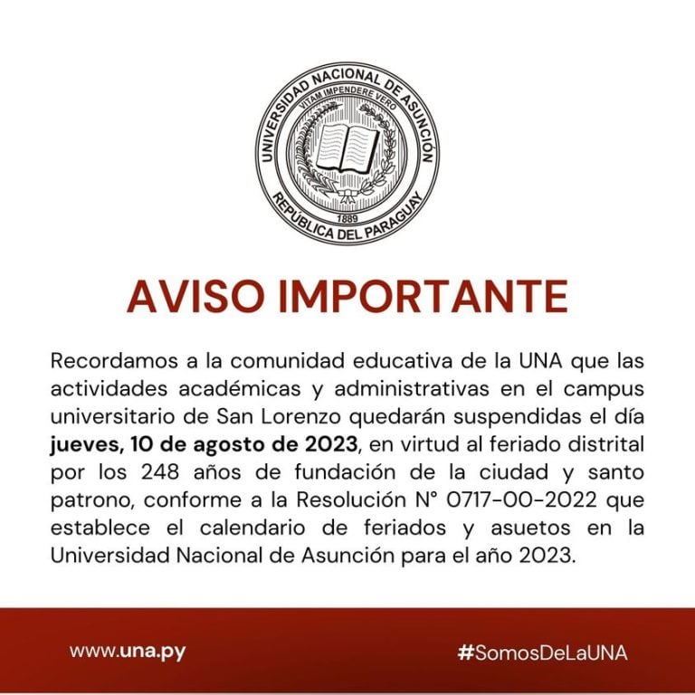 Comunicado asueto distrital 10/08/2023