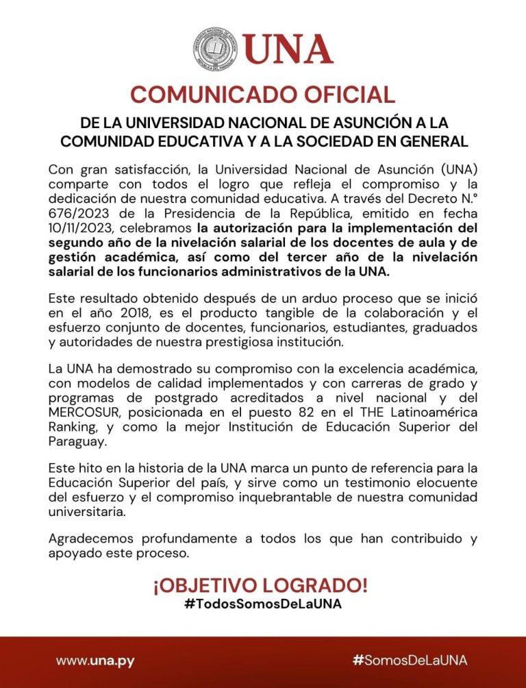 COMUNICADO IMPORTANTE 14/11/2023