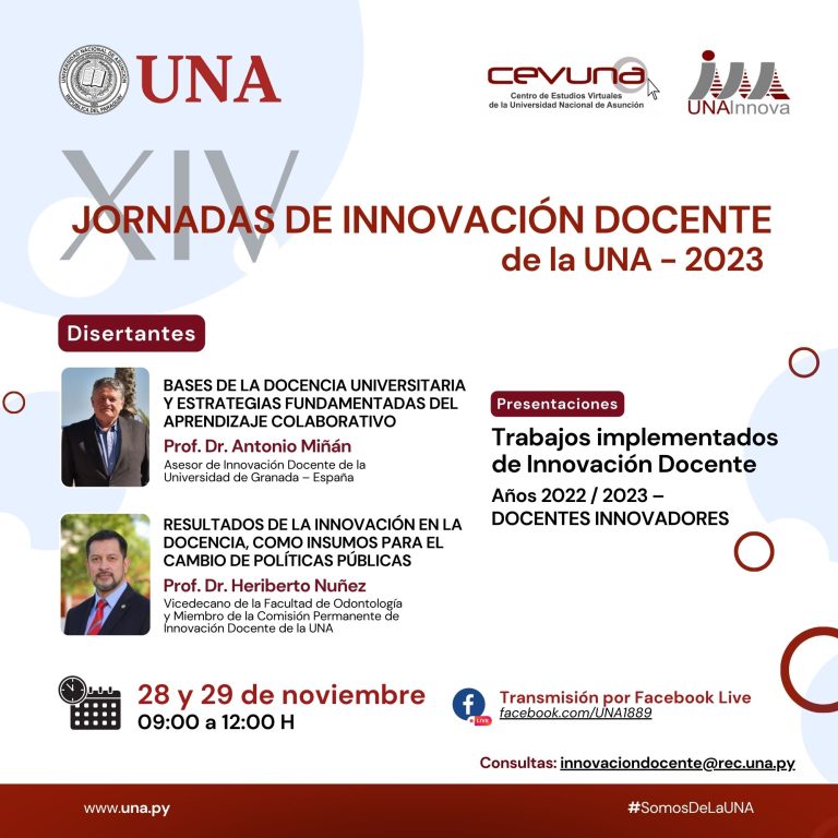 XIV Jornadas de Innovación Docente de la UNA