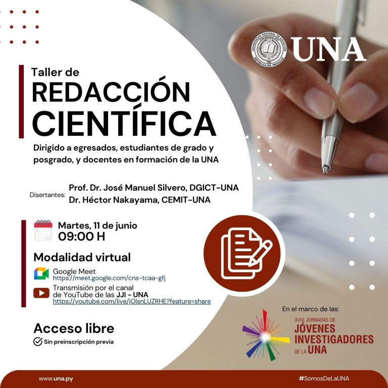 Taller de Redacción Científica – XVIII JJI UNA