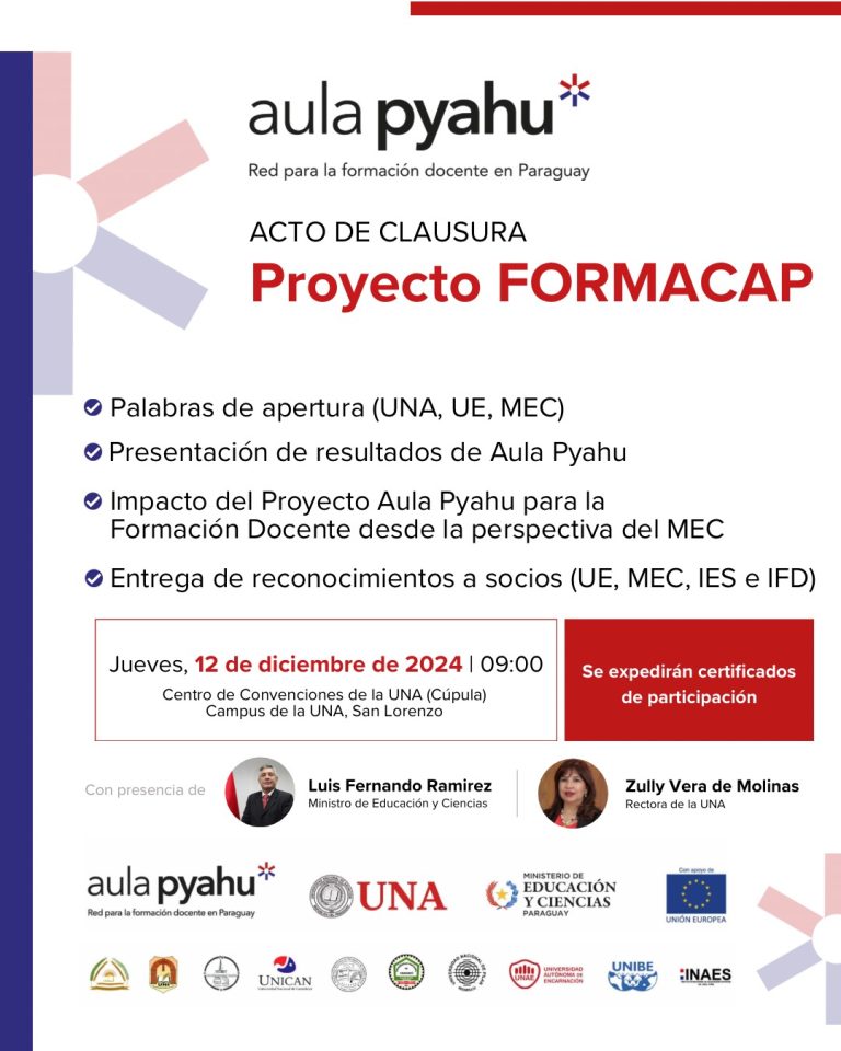 Acto de clausura – Proyecto FORMACAP
