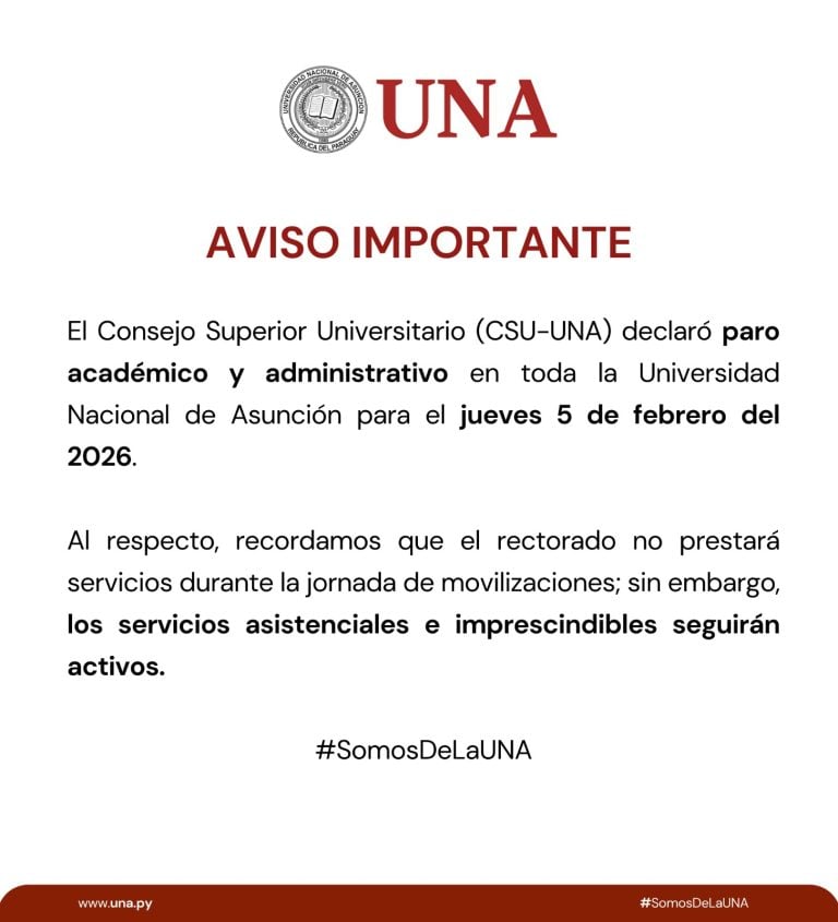 Aviso importante