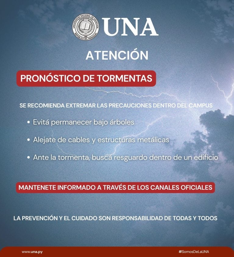 Medidas de prevención ante tormentas: recomendaciones para la comunidad universitaria