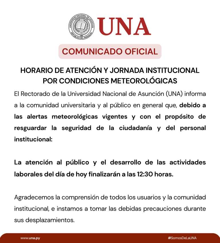 IMPORTANTE: Suspensión de actividades en el Rectorado 8/10/2026